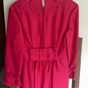 Vintage Pink Dress 13/14 Retro Bridal